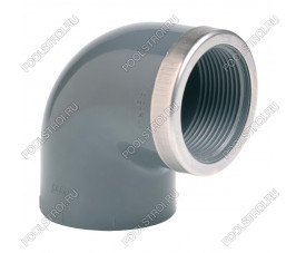 Угол 90° c металлическим кольцом EFFAST d25x3/4