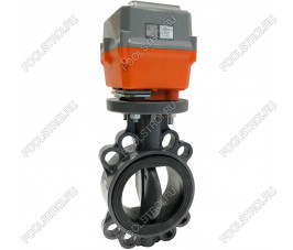 Дисковый поворотный затвор Aquaviva с электроприводом EPDM On-off d90 24VAC/DC