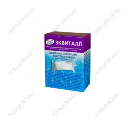 ЭКВИТАЛЛ медленный коагулянт (таблетки в картридже) коробка 1 кг