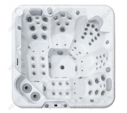 Гидромассажный бассейн IQUE Dreamline-II 2200-II-DD-BPM (WiFi+MICROSILK) (220х220х96 см), Brushedwalnut
