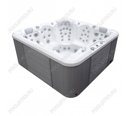 Гидромассажный бассейн IQUE Dreamline-II 2200-II-DD-BPM (WiFi+MICROSILK) (220х220х96 см), Brushedwalnut