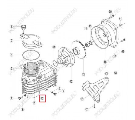 Корпус насоса Kripsol TR (RBH0010.12R)